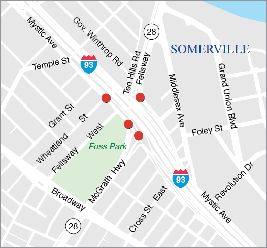 SOMERVILLE: SIGNAL AND INTERSECTION IMPROVEMENTS ON INTERSTATE 93 AT MYSTIC AVENUE AND MCGRATH HIGHWAY